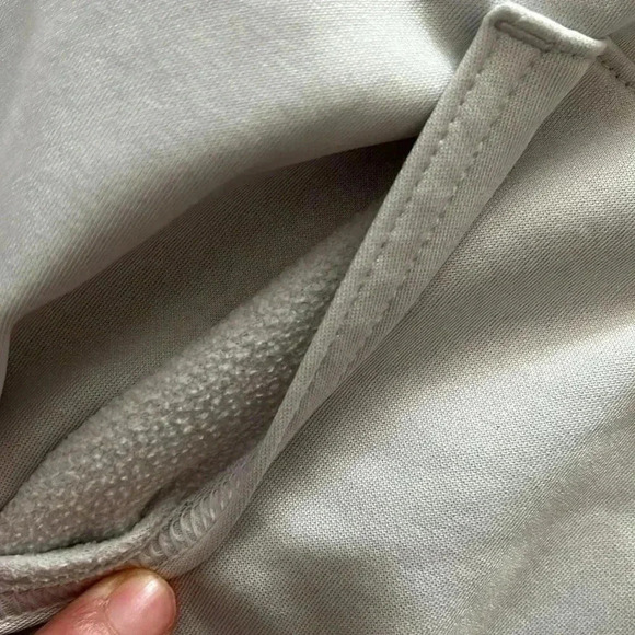[M]Adidas Gray White  Big Front Logo Light Hoodie - Picture 4 of 7
